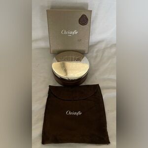 Christofle Large Silver-Plated Wood Uni Trinket Box